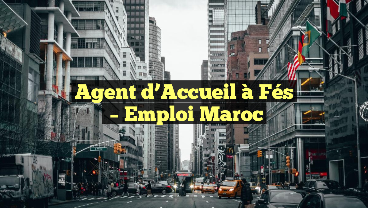 Agent d&rsquo;Accueil à Fés
– Emploi Maroc